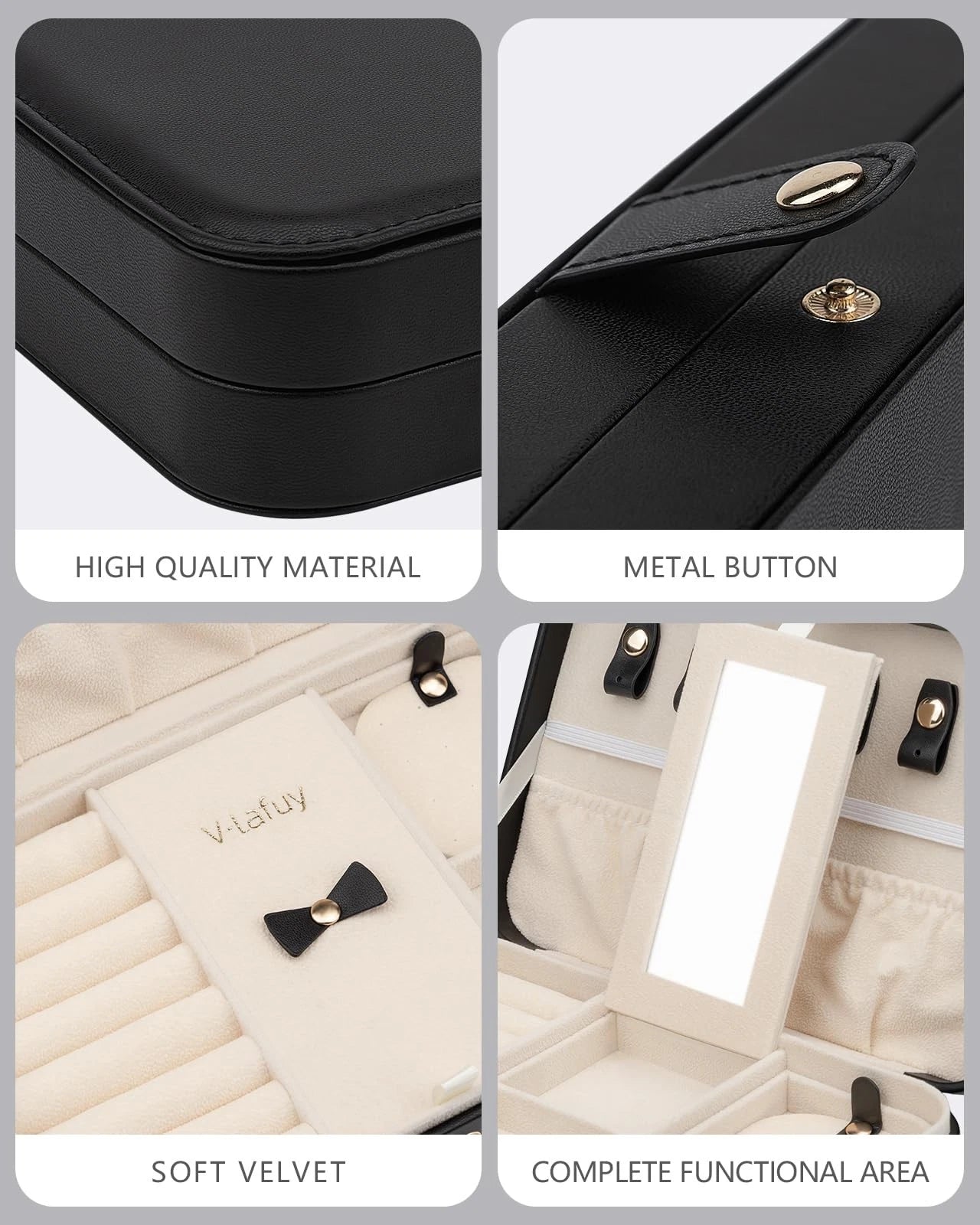 Small Jewelry Box, Travel Jewelry Case Portable Jewelry Boxes for Women, 2-La... | eBay