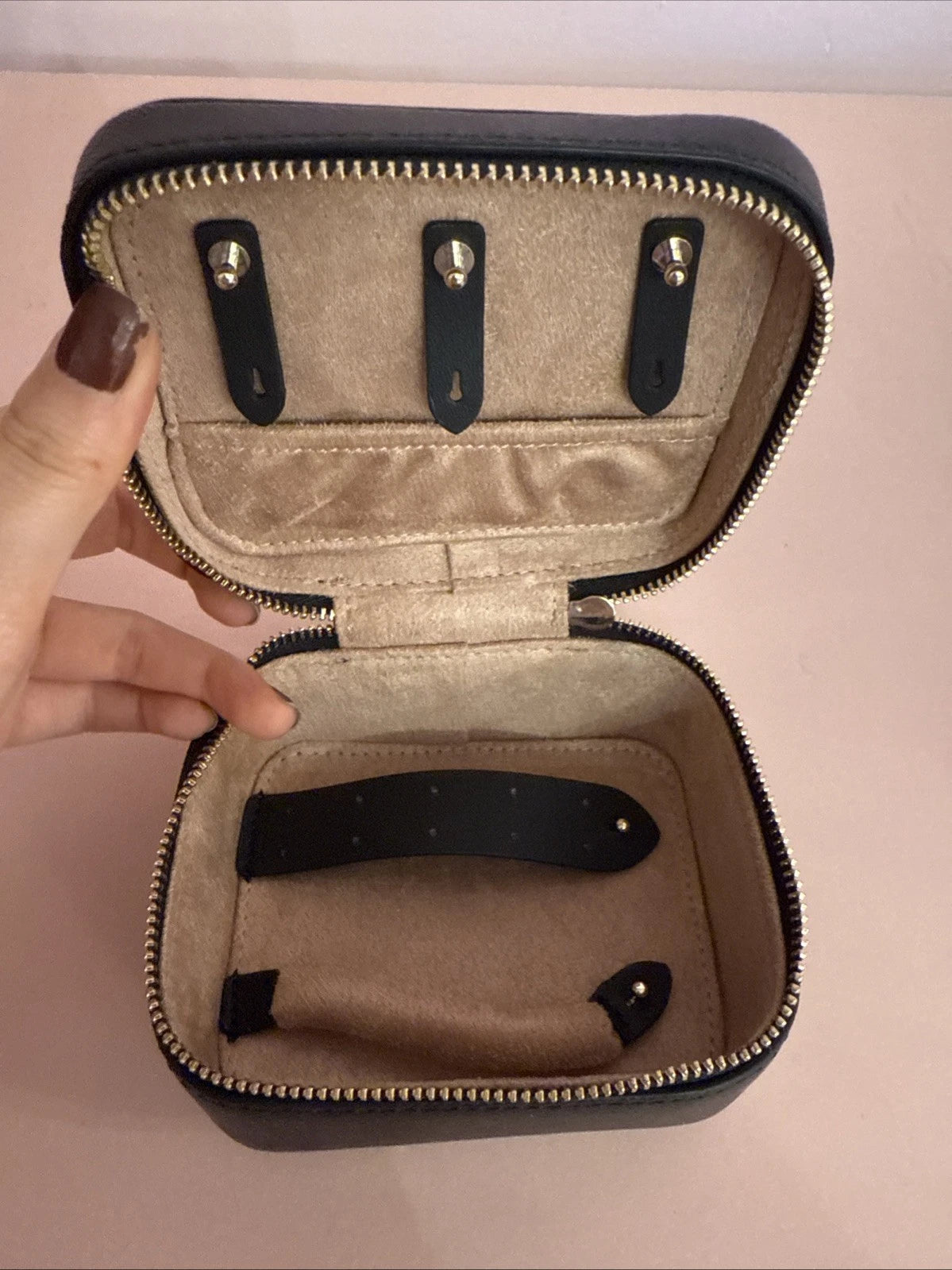 NEW Kate Spade New York Staci Travel Jewelry Box Black Zip Case | eBay