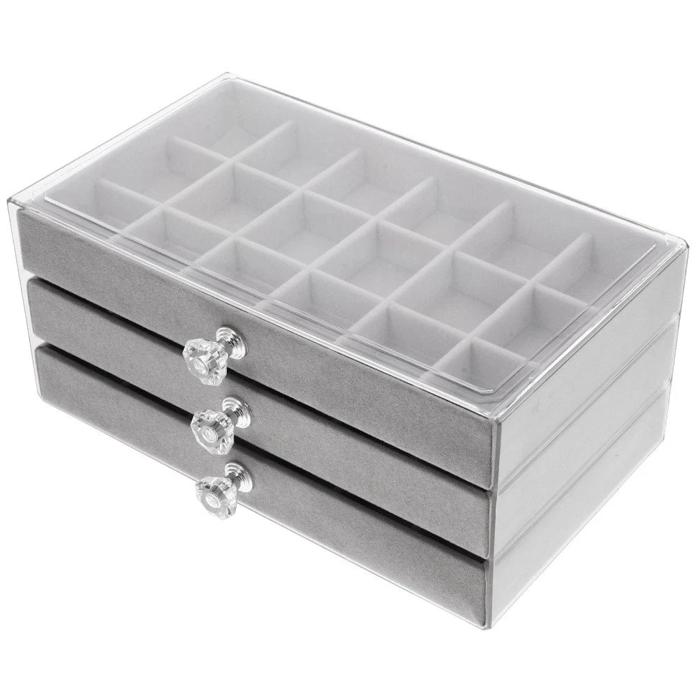 Three-layer Jewelry Storage Box Miss Container Bracelet Organizers | eBay