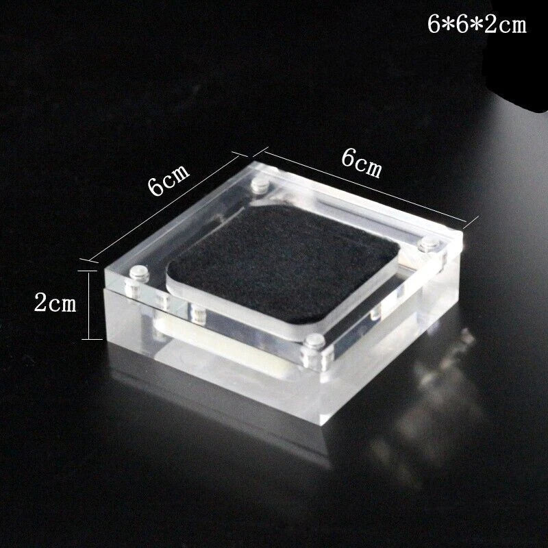 Acrylic Jewelry Storage Box Gemstone Ring Display Case Holder Container Organize | eBay