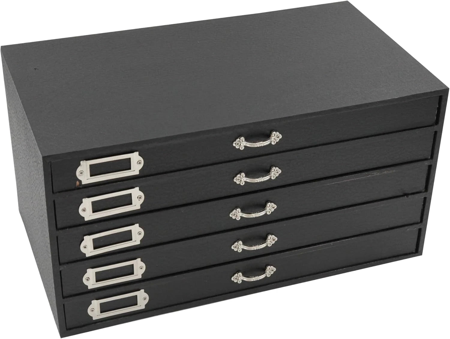 Jewelry Storage Organizer (Jewelry Box), Black Faux Leather 5-Drawer Jewelry Cas | eBay