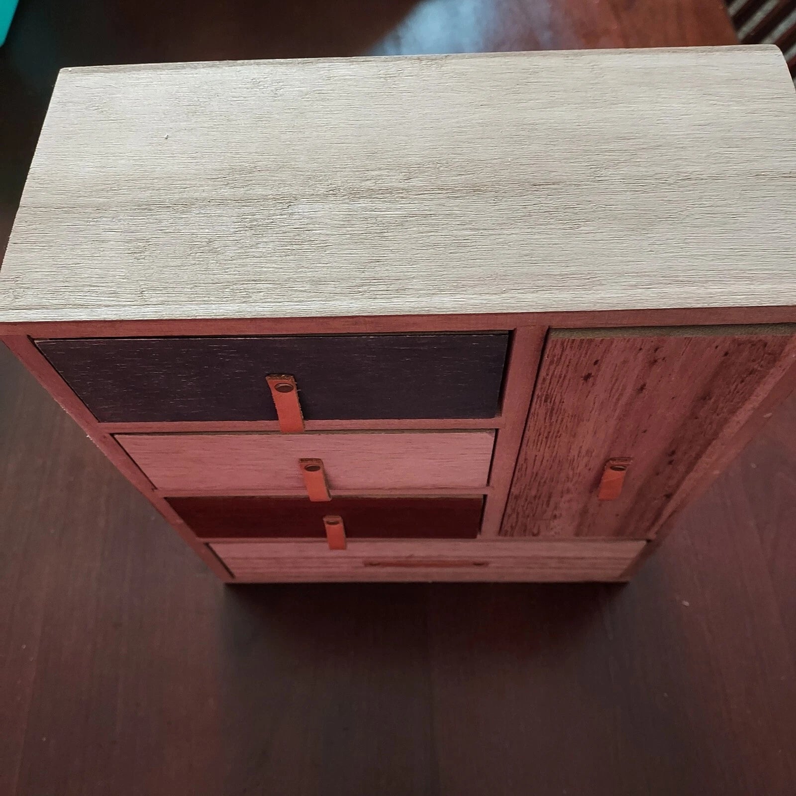 Rustic Torched Wood Storage Trinket Jewelry Treasure Box 2022 Leather | eBay