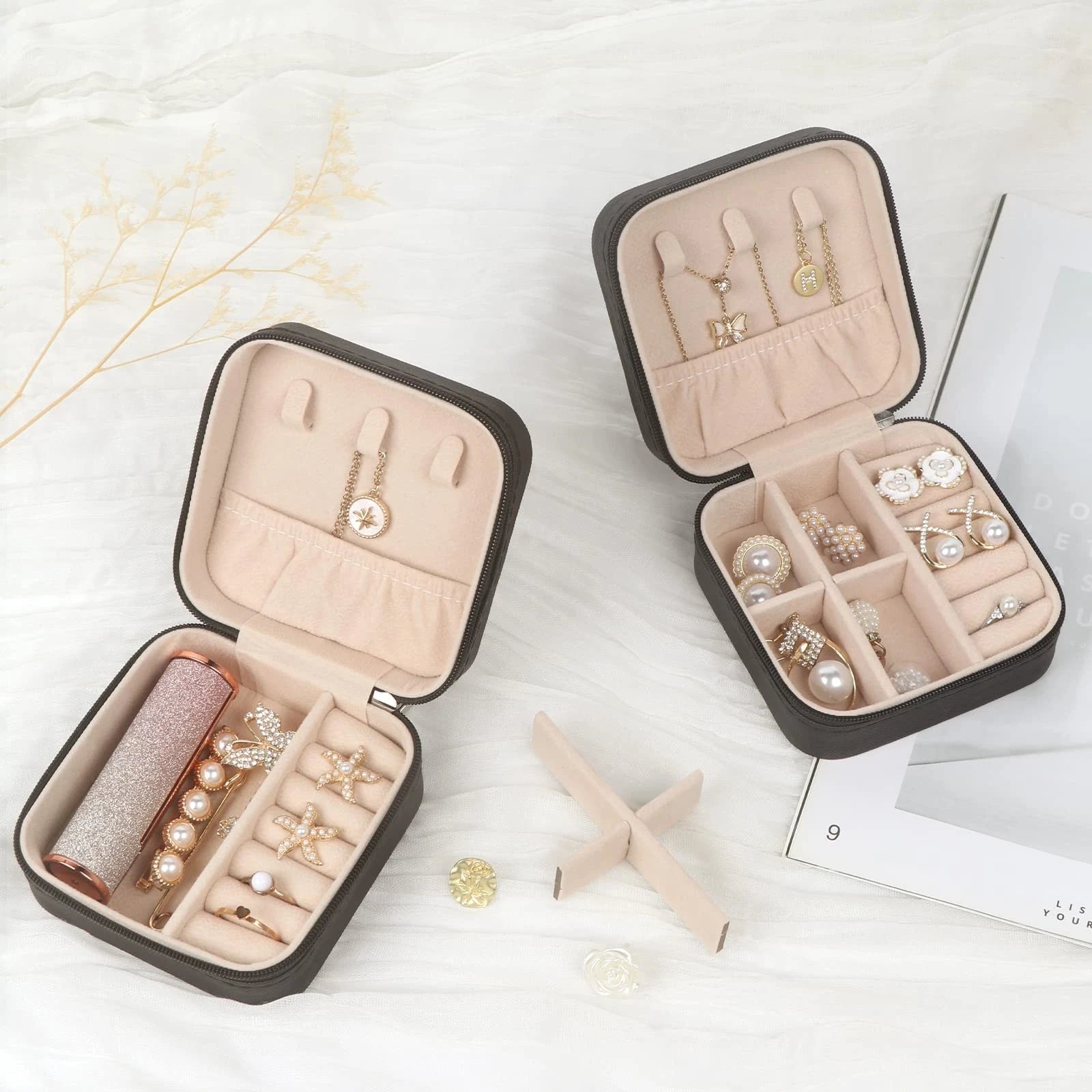 Travel Jewelry Case Small Jewelry Box Jewelry Organizer Storage Case Portable... | eBay