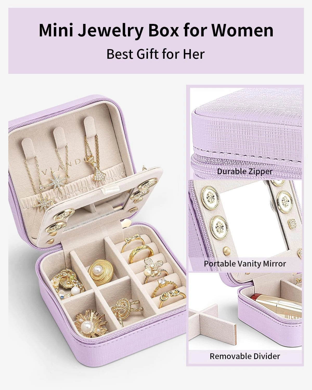 Small Travel Jewelry Box Storage Box - | eBay