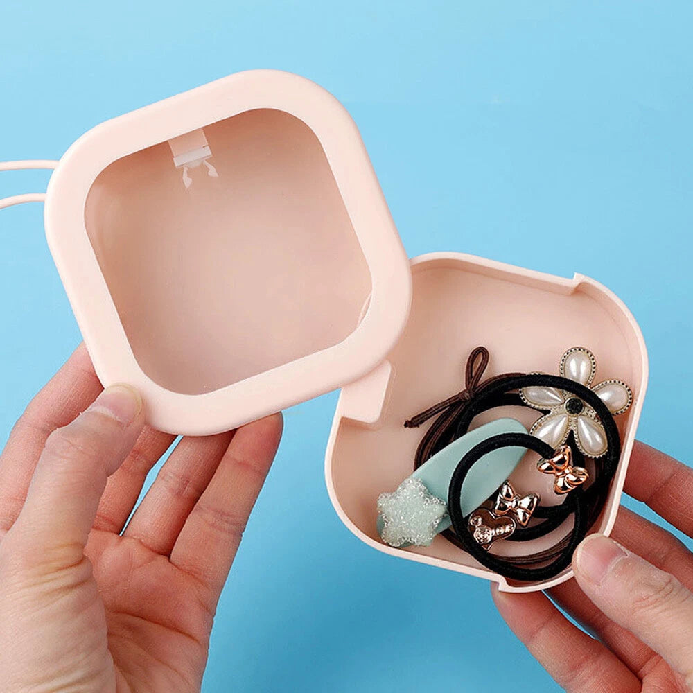 Jewelry Storage Box Dustproof Rectangle Case Earing Jewelry Makeup Box Travel | eBay