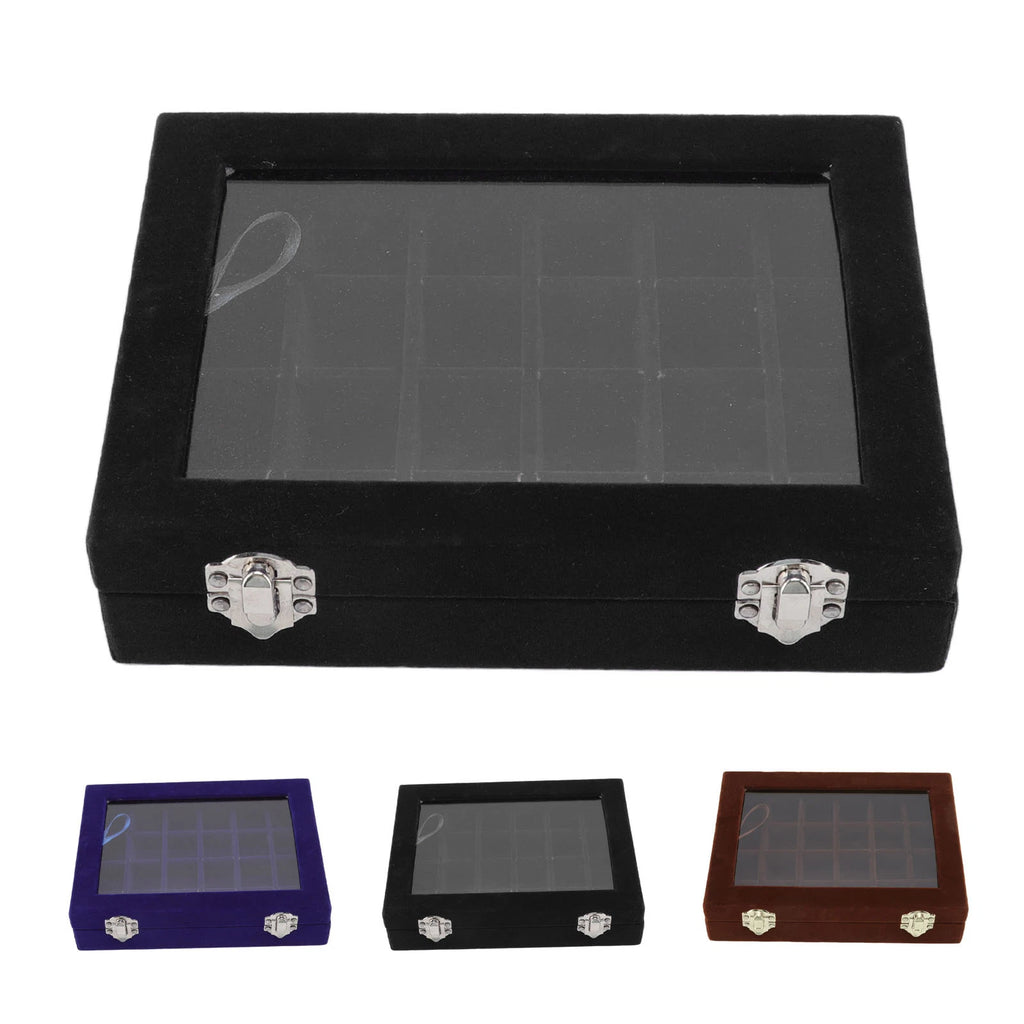 Velvet Jewelry Tray Earrings Ring Storage Box Display Box jewelry organizer box | eBay