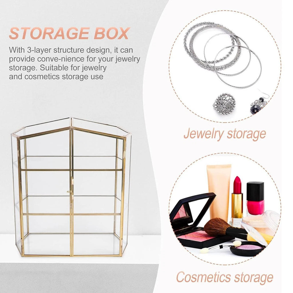 Jewelry Box Jewelry Holder Organizer 3 Layer Gifts Portable Compact Jewelry | eBay