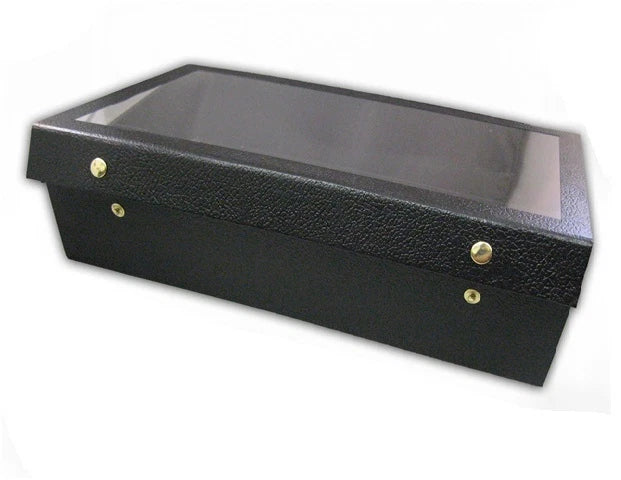 Jewelry Tray 3"High Jewelry Case Clear View top Jewelry Box Wooden Jewelry Case | eBay