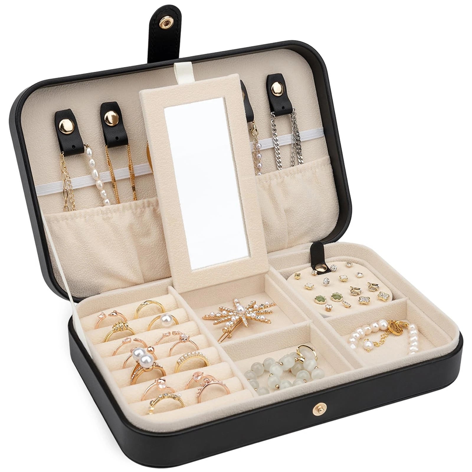 Small Jewelry Box, Travel Jewelry Case Portable Jewelry Boxes for Women, 2-La... | eBay