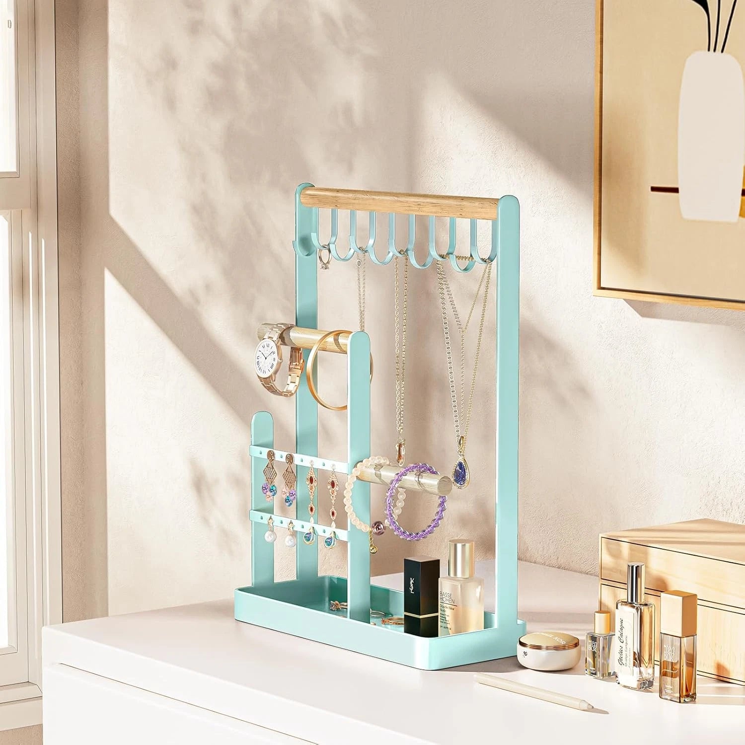 Jewelry Organizer Jewelry Stand Jewelry Holder Organizer, 4-Tier Necklace Organi | eBay