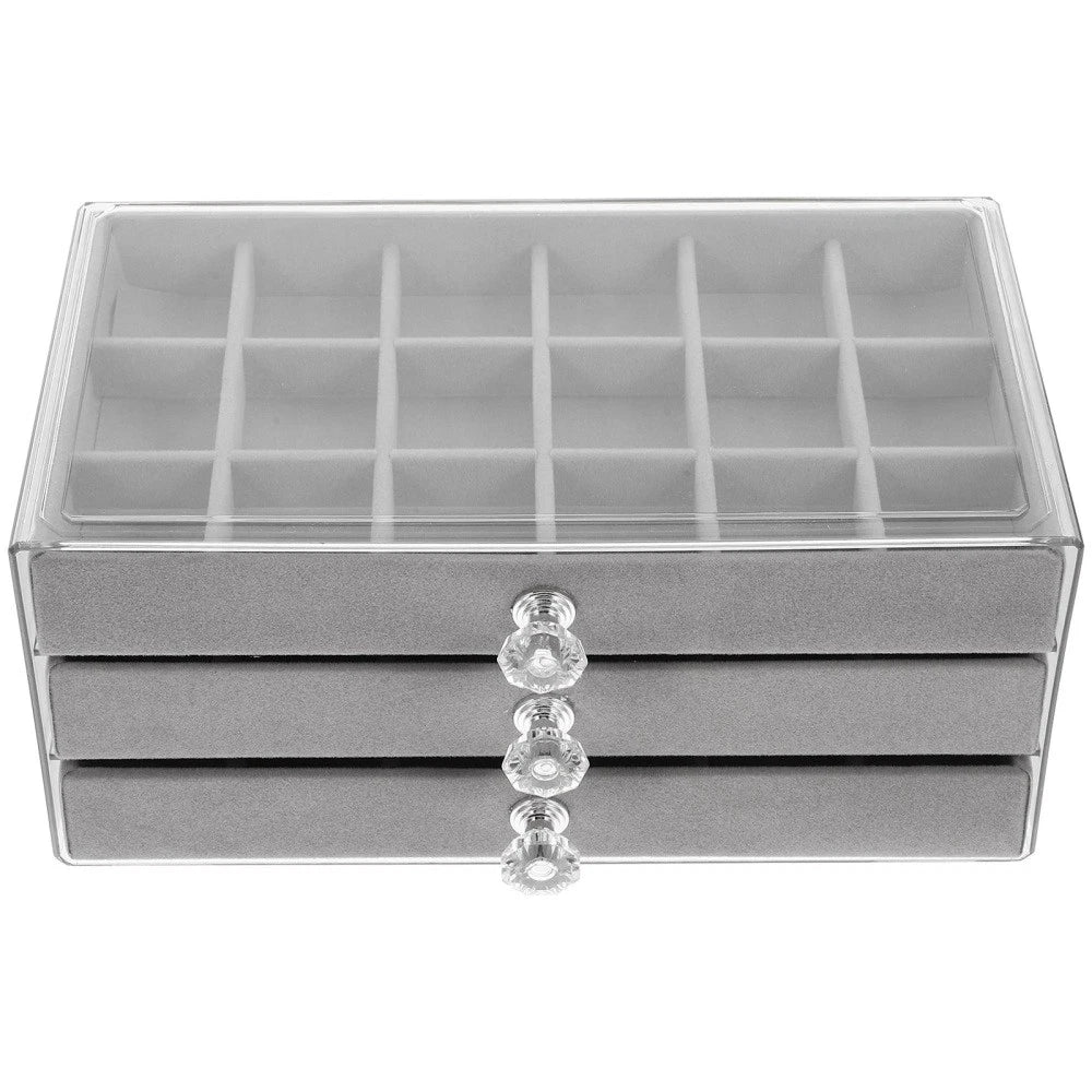 Three-layer Jewelry Storage Box Miss Container Bracelet Organizers | eBay