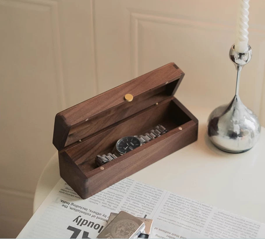 Wooden Case, Earring and Necklace Storage Box, Jewelry Organizer, Vintage Style | eBay