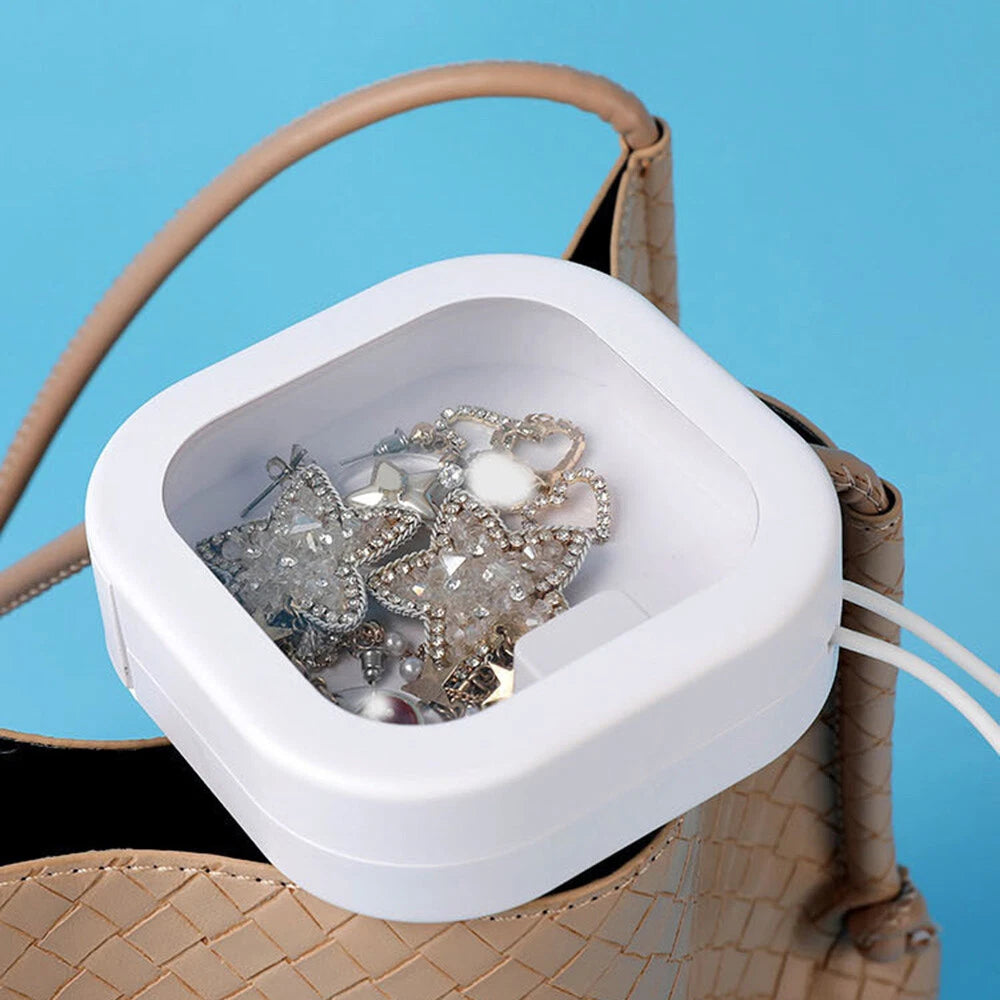 Jewelry Storage Box Dustproof Rectangle Case Earing Jewelry Makeup Box Travel | eBay