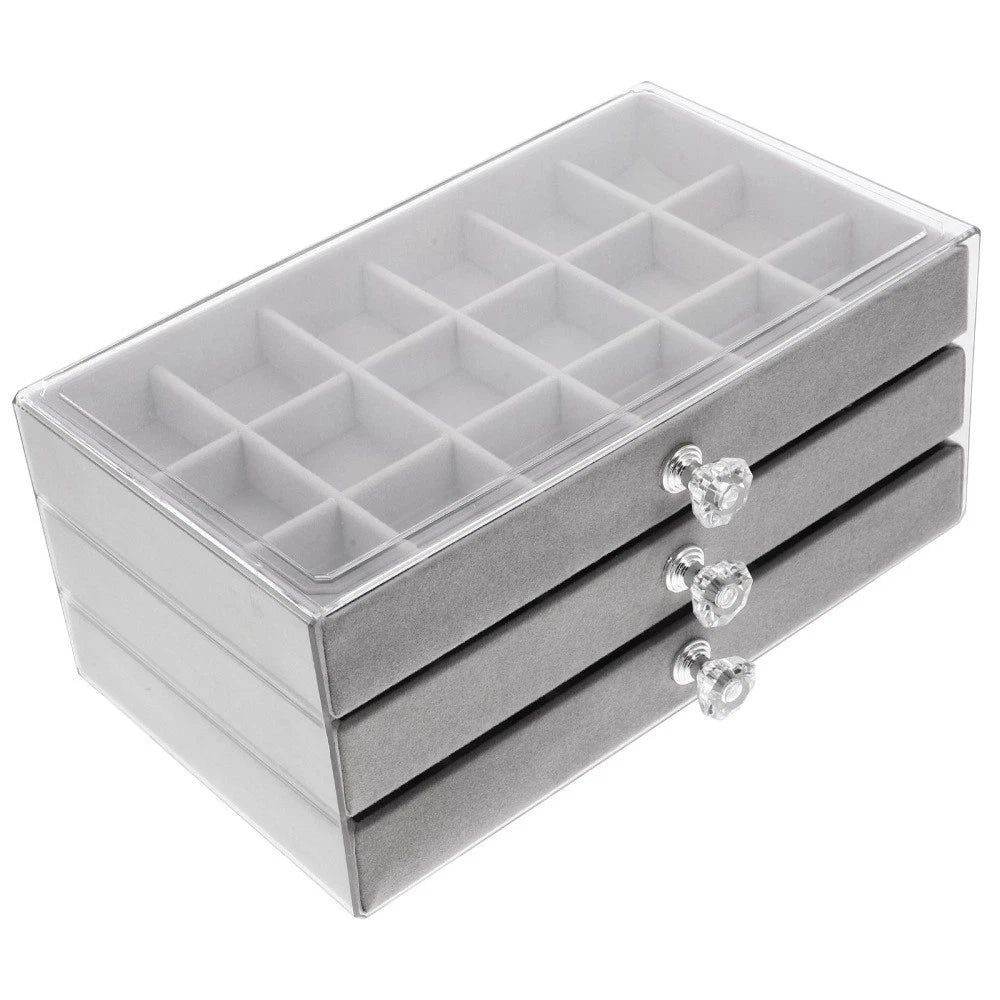 Three-layer Jewelry Storage Box Miss Container Bracelet Organizers | eBay