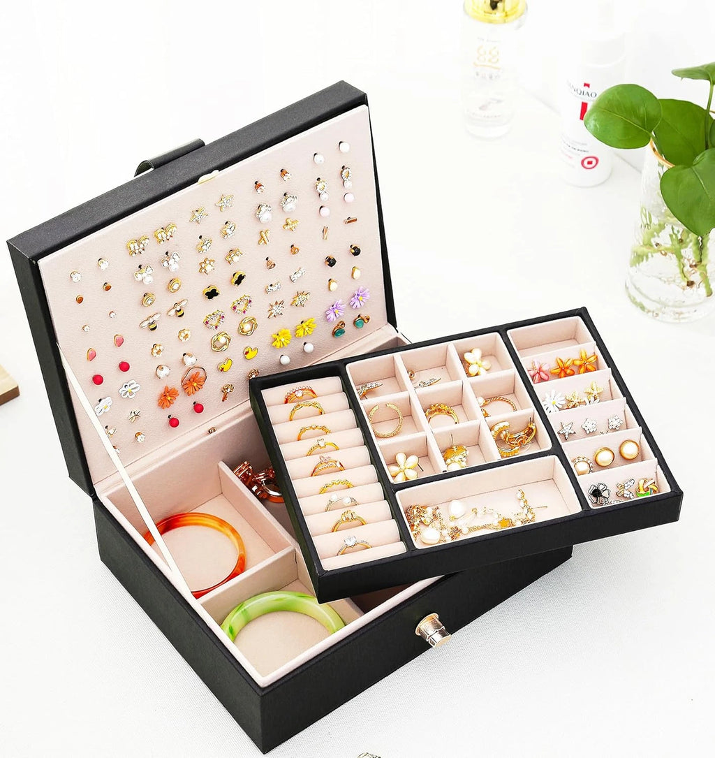 Womens Earring Jewelry Box for Girls Jewelry Earring Organizer Box Earring Holde | eBay